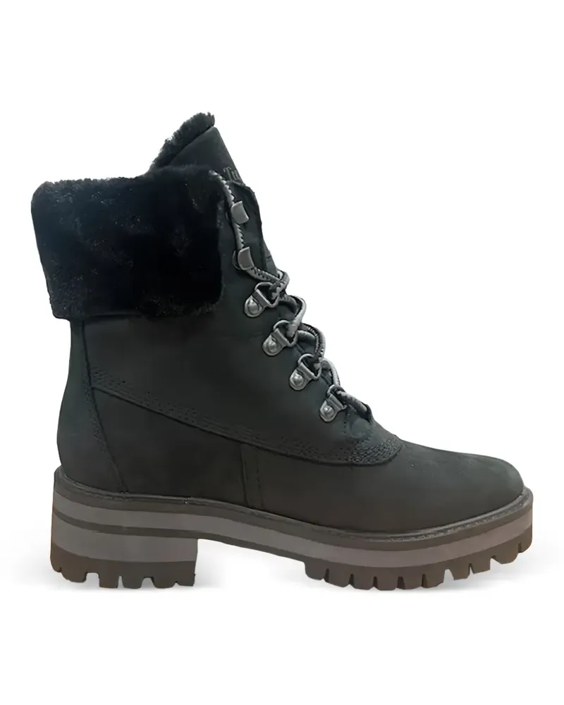 Timberland Courmayeur Valley Stiefeletten mit Shearling - Schwarz Schwarz