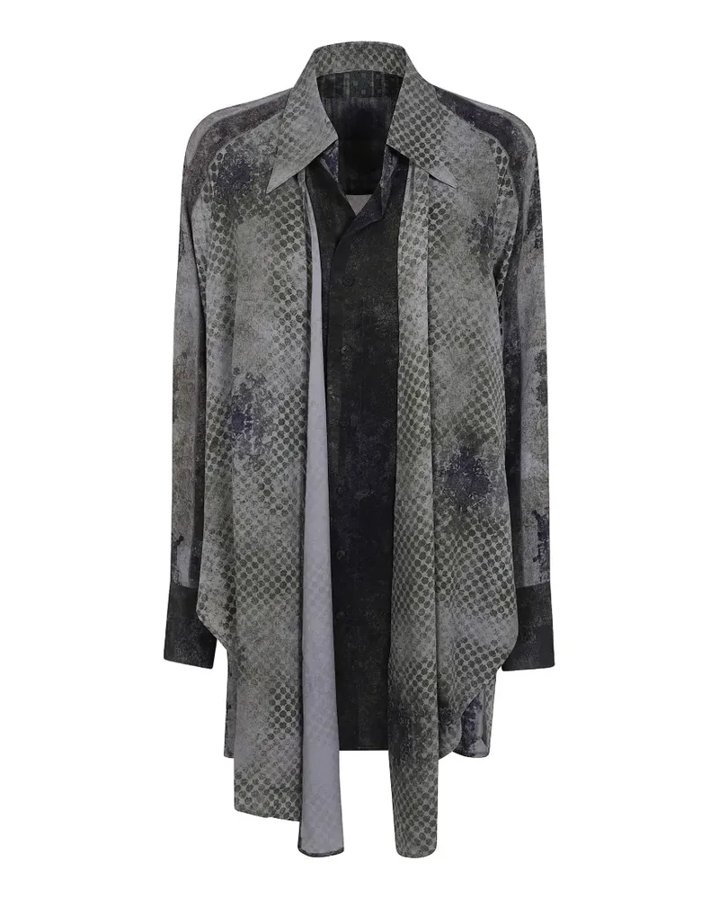 Ziggy Chen Rock im Layering-Look - Grau Grau