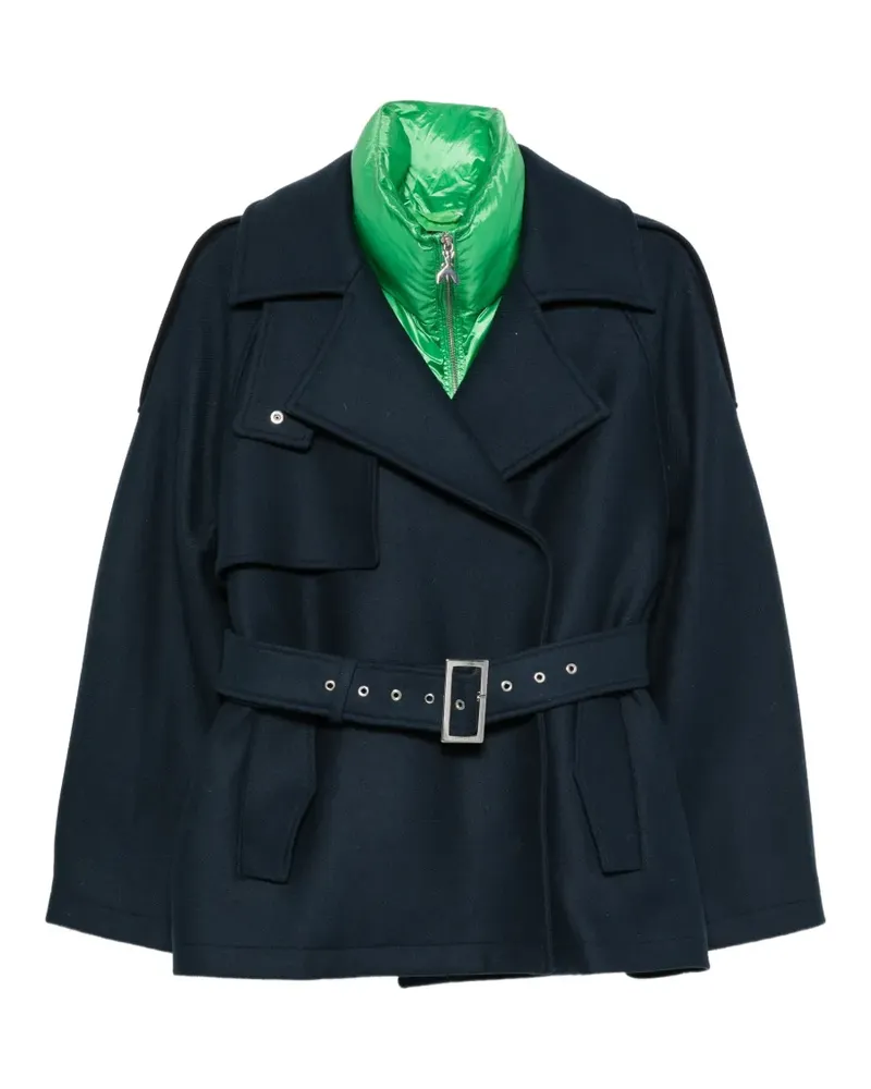 Patrizia Pepe Doppelreihiger Mantel mit Gürtel - Blau Blau