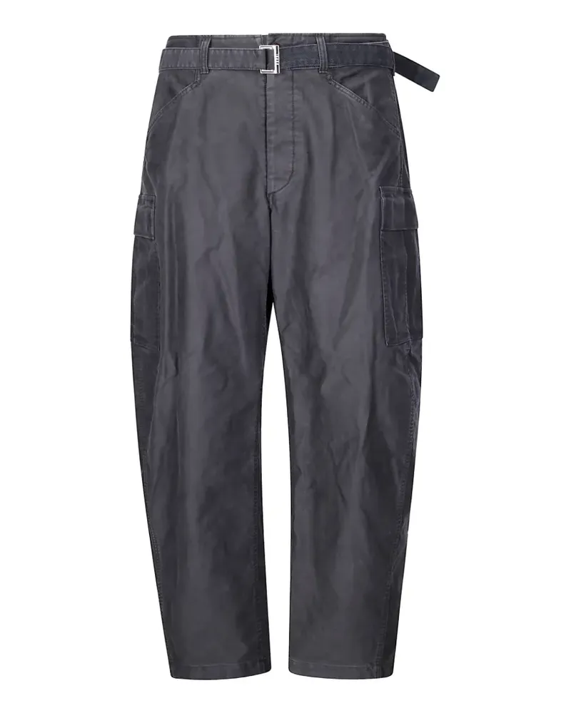 Sacai belted cargo pants - Grau Grau