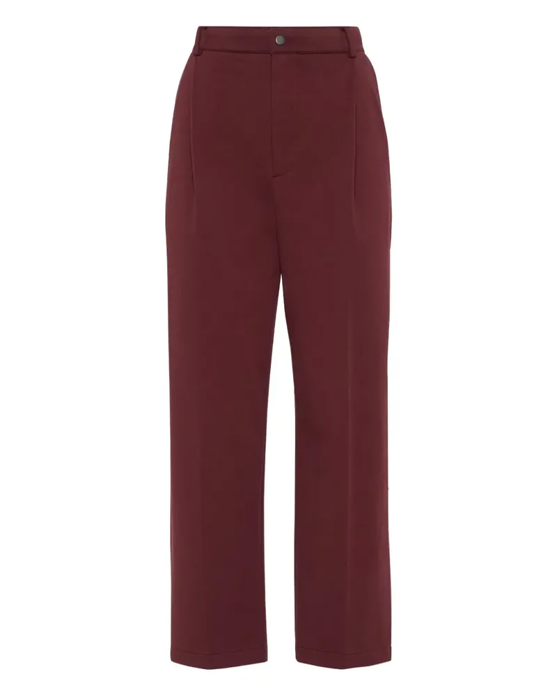 Brunello Cucinelli Plissierte Hose - Rot Rot