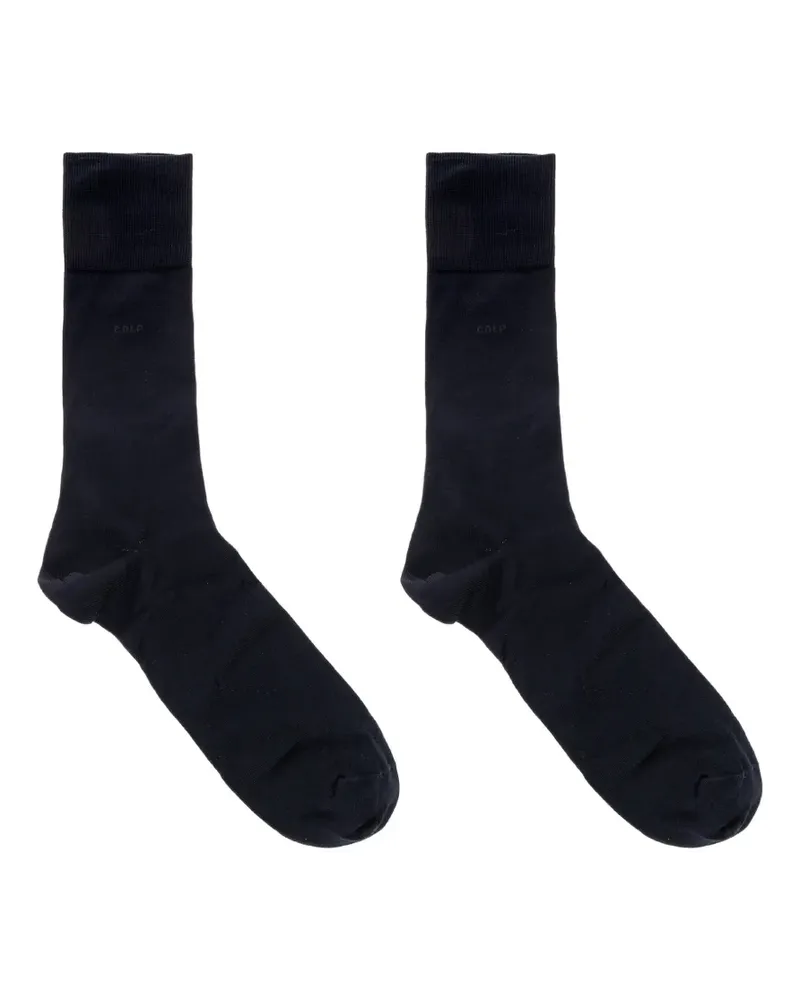 CDLP logo-print socks (set of six) - Blau Blau