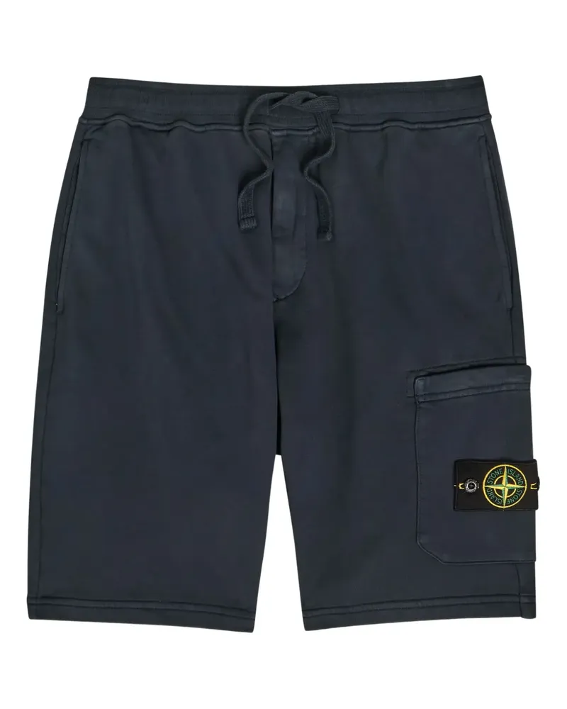 Stone Island Shorts mit aufgesetzter Tasche - Blau Blau