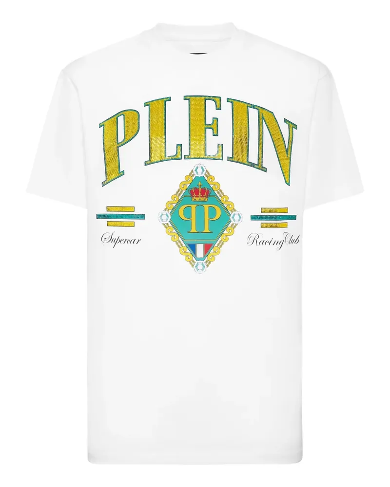 Philipp Plein Supercar Stones Stones T-Shirt - Weiß Weiß