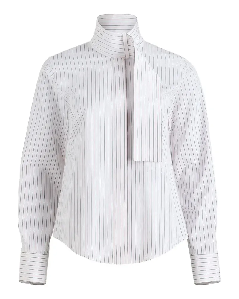 Patou Bluse mit Nadelstreifen - Weiß Weiß