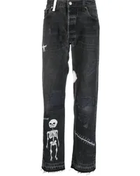 GALLERY DEPT. Halbhohe Straight-Leg-Jeans Schwarz