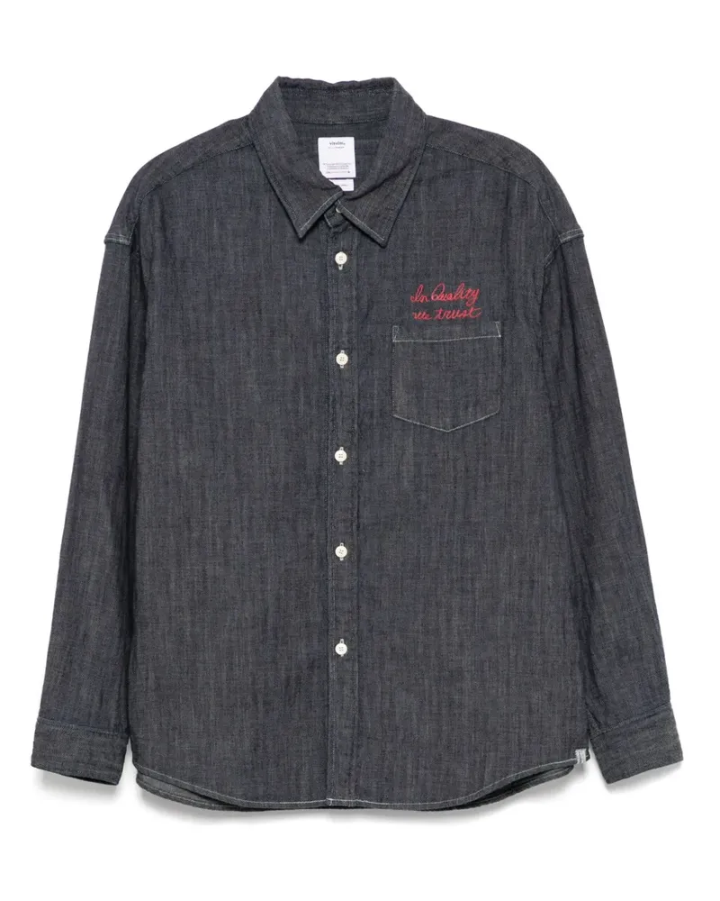 Visvim Homestead Hemd - Blau Blau