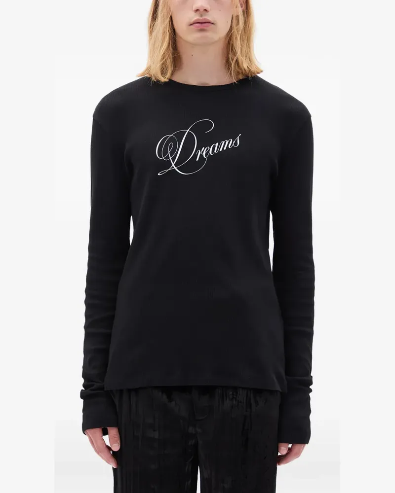 Ann Demeulemeester Greg Langarmshirt - Schwarz Schwarz