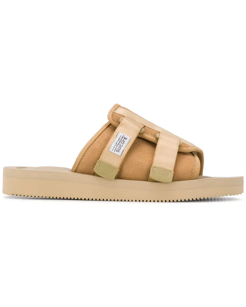 SUICOKE Pantoletten mit doppeltem Riemen - Nude Nude