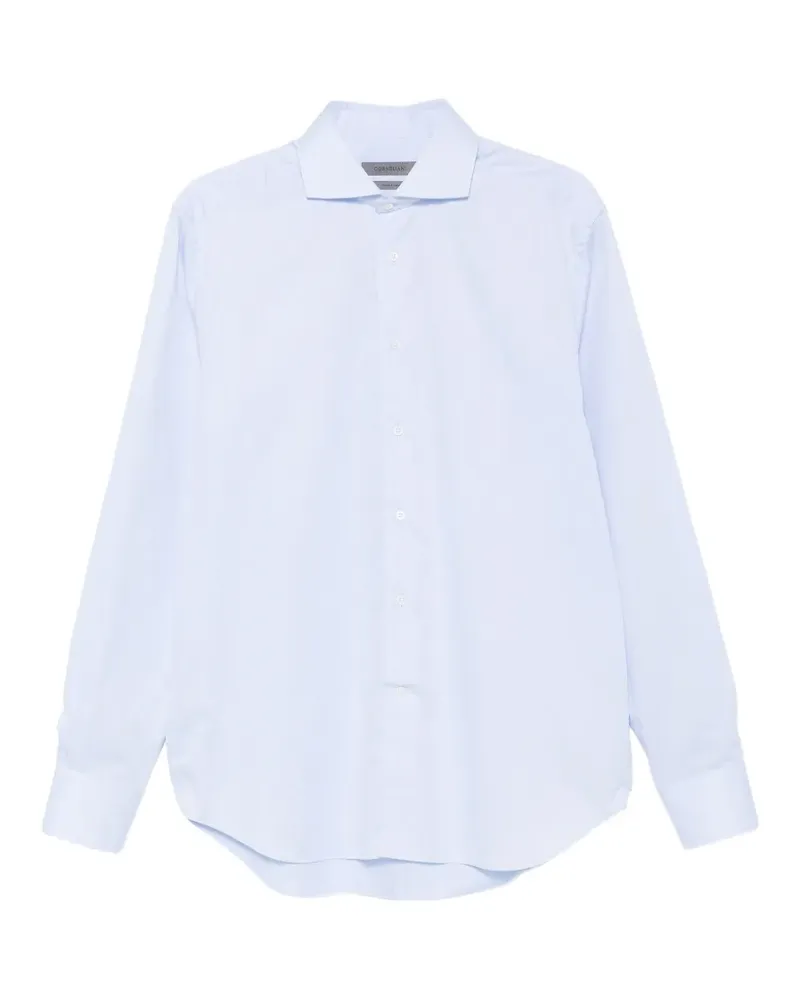 Corneliani Hemd mit Eton-Kragen - Blau Blau