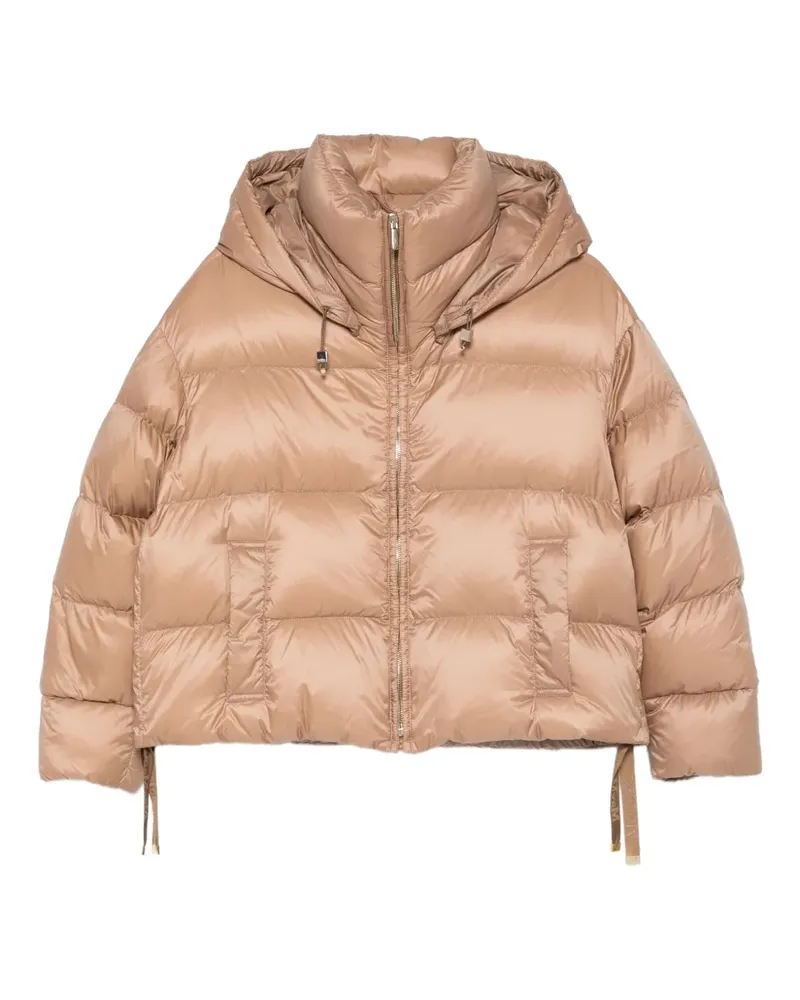 Max Mara Gefütterte Kapuzenjacke - Nude Nude