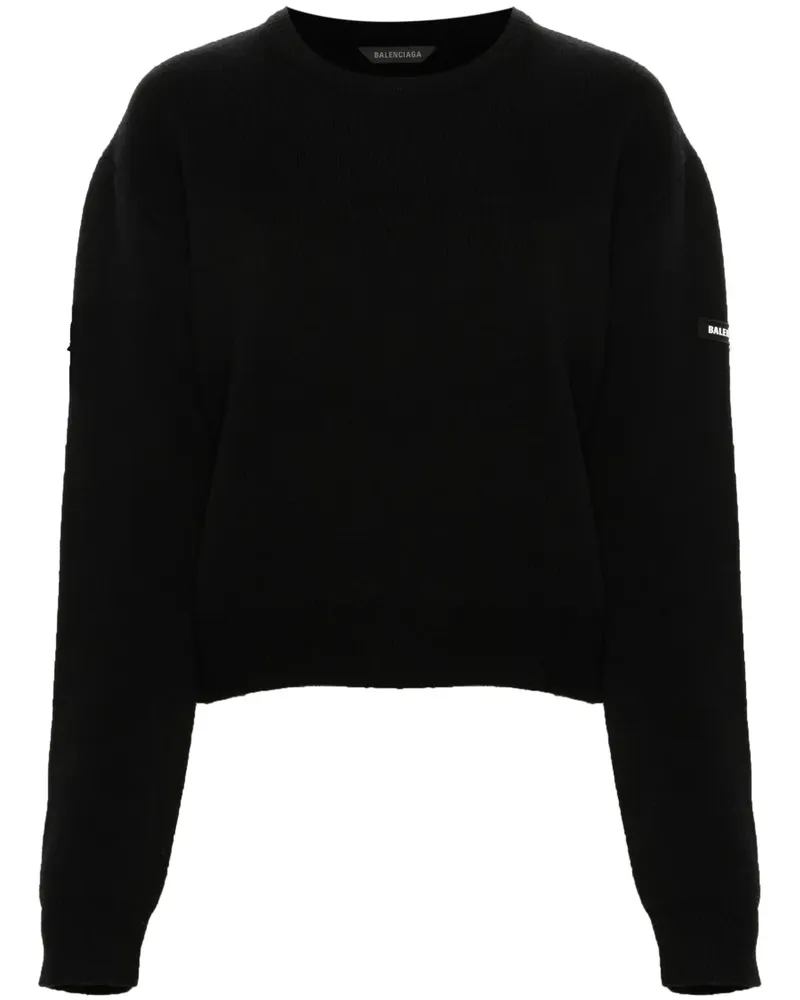 Balenciaga Gestrickter Pullover - Schwarz Schwarz