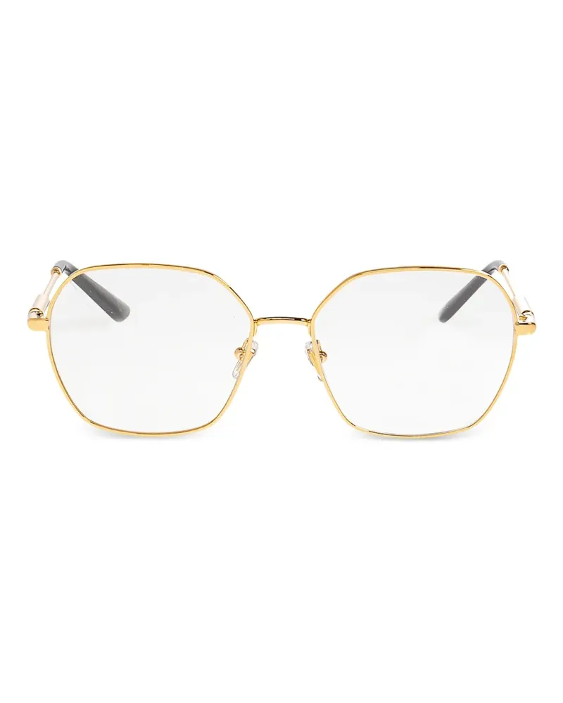 Versace geometric-frame sunglasses - Gold Gold