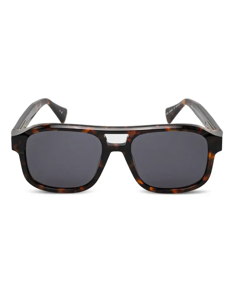 AllSaints Sonnenbrille mit eckigem Gestell - Braun Braun