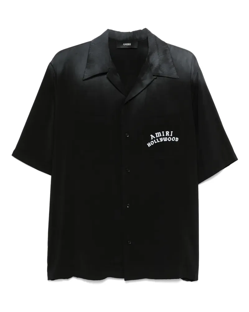 Amiri Hollywood Bowlinghemd - Schwarz Schwarz