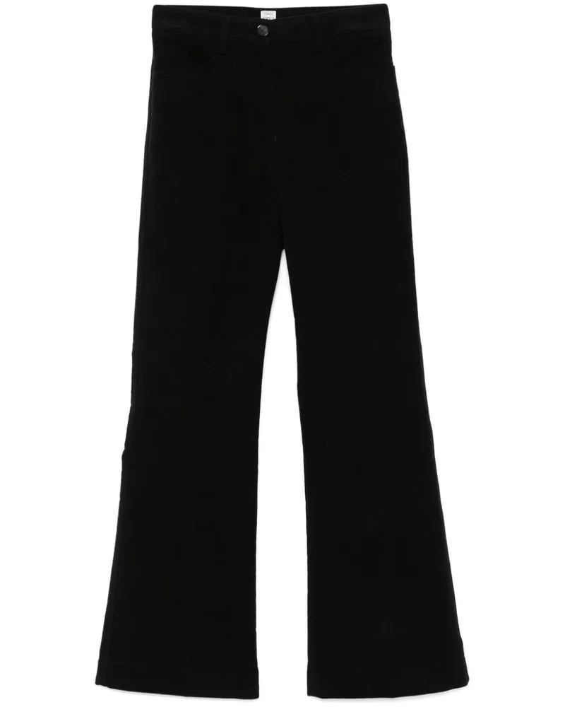 Totême Ausgestellte Hose - Schwarz Schwarz