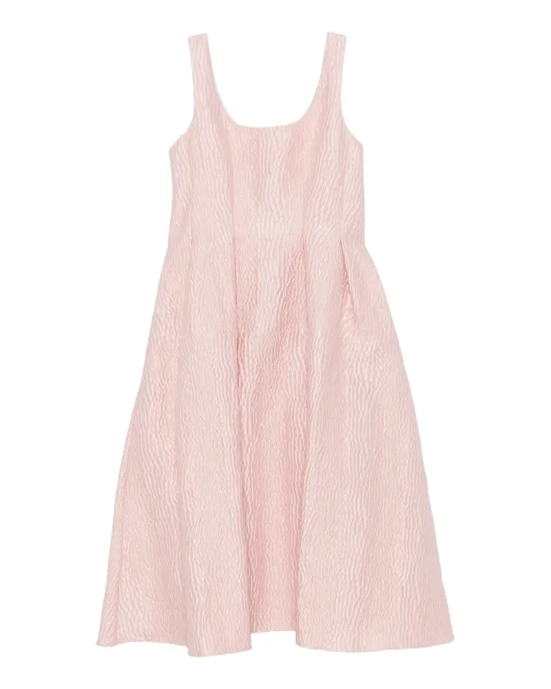 Marques ' Almeida Midikleid mit Kroko-Effekt - Rosa Rosa