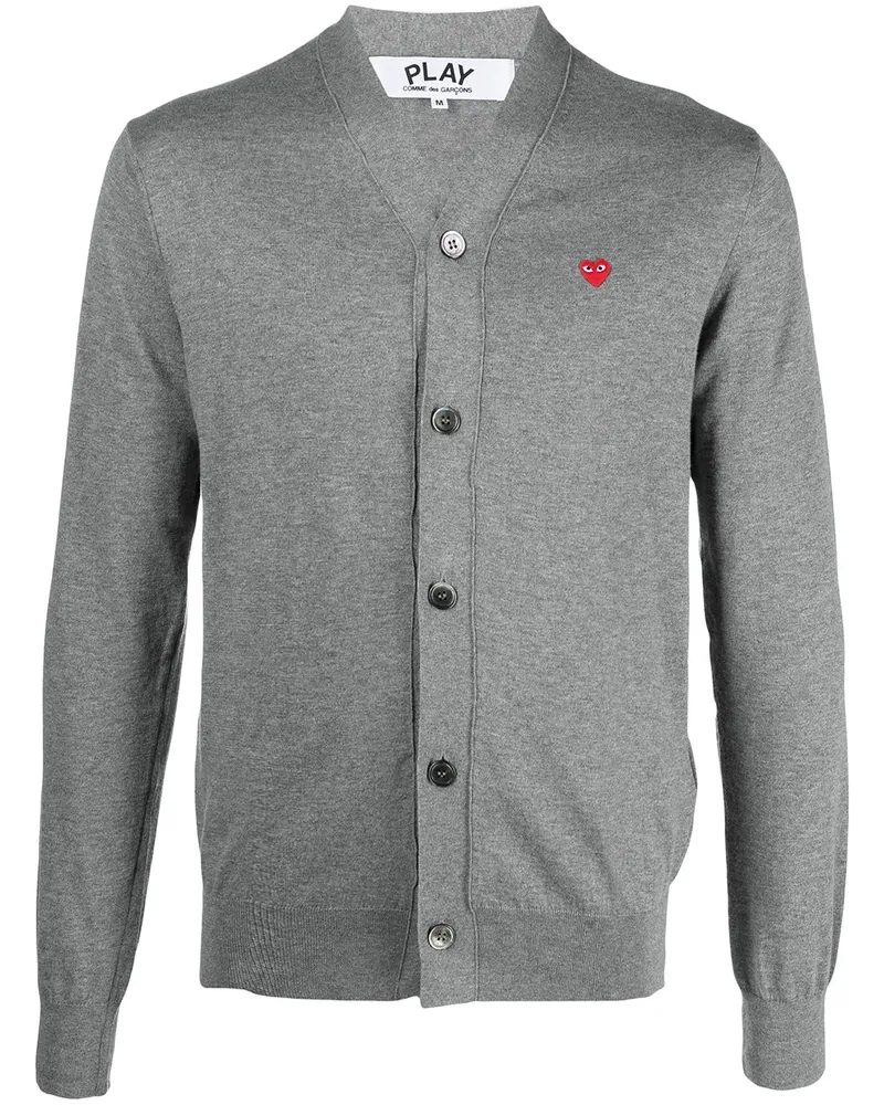 Comme des Garçons Cardigan mit Logo-Stickerei - Grau Grau