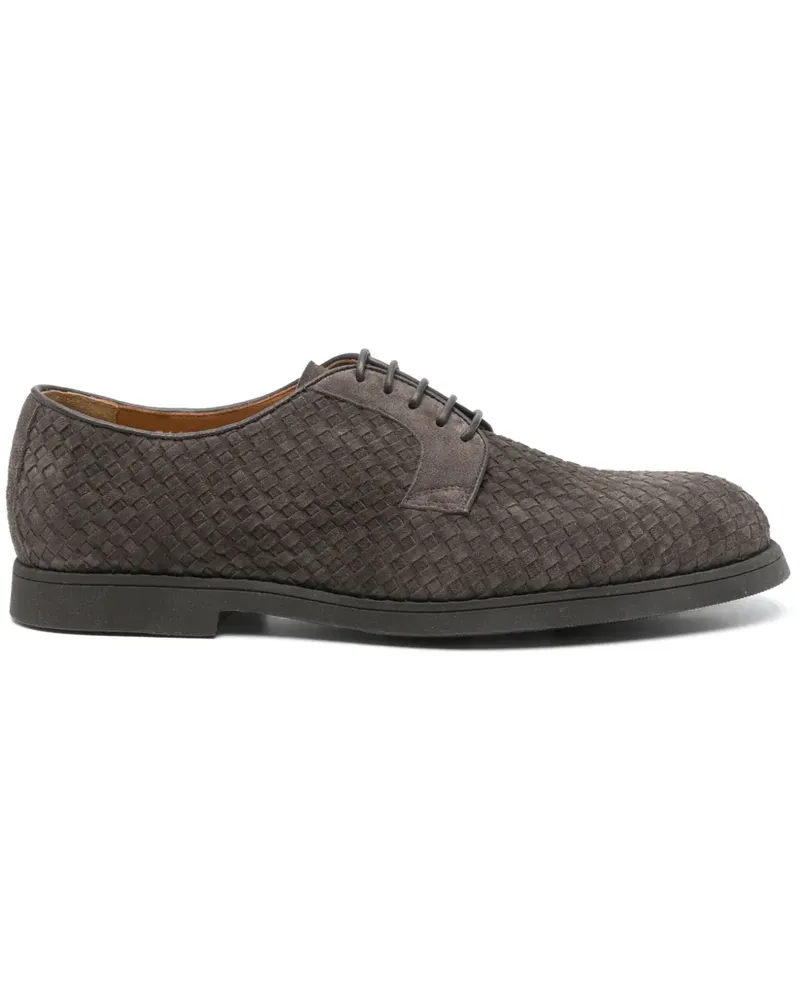 Doucal´s Derby-Schuhe mit Webmuster - Grau Grau
