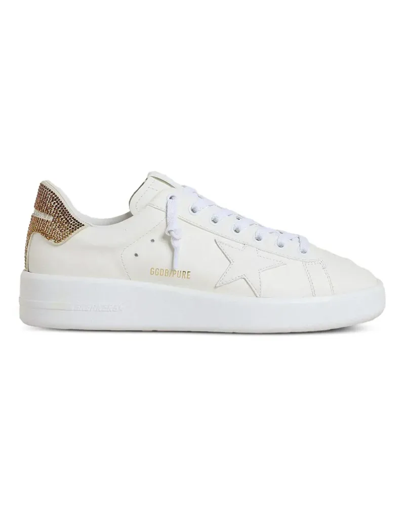 Golden Goose Purestar Sneakers mit Kristallen - Weiß Weiß