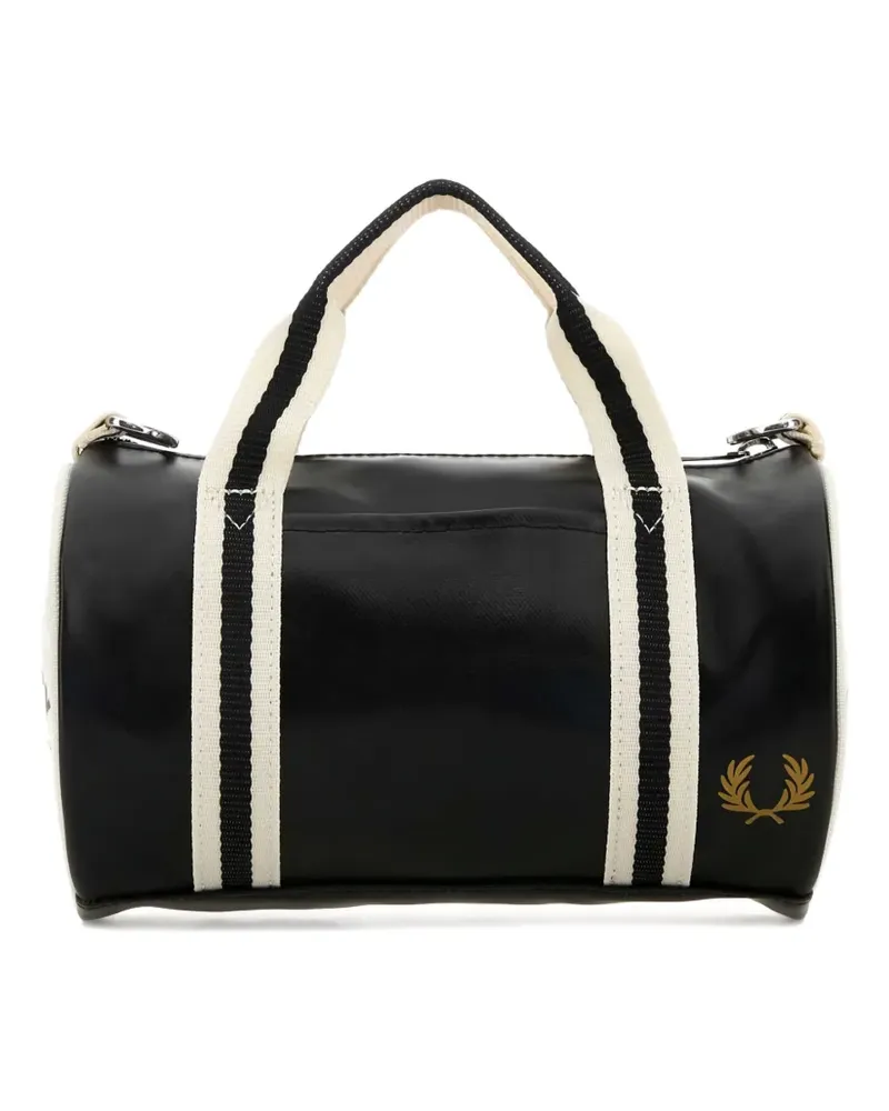 Fred Perry mini cylindrical tote bag - Schwarz Schwarz