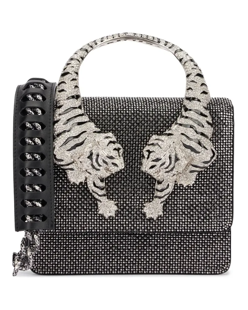 Roberto Cavalli Roar Mini-Tasche - Schwarz Schwarz