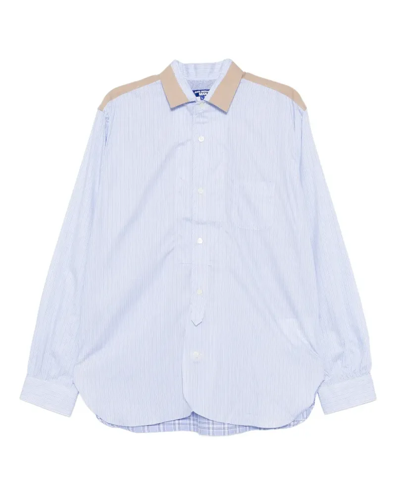 Junya Watanabe striped shirt - Blau Blau