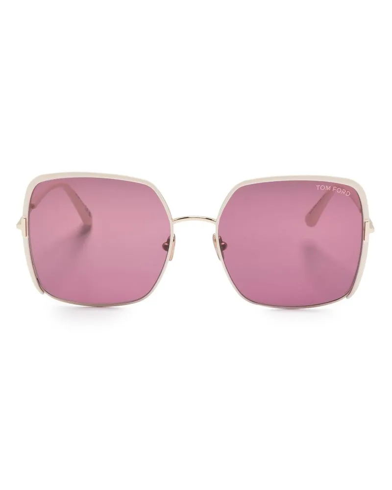 Tom Ford Sonnenbrille mit eckigem Gestell - Nude Nude