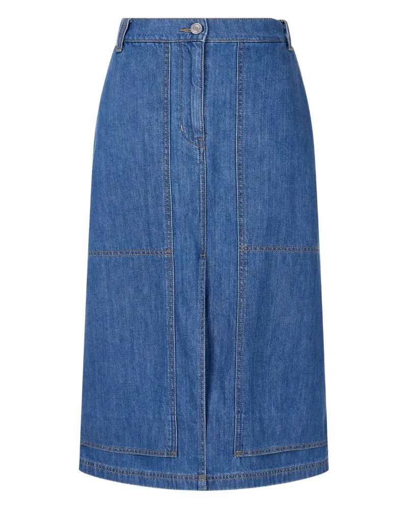 STUDIO TOMBOY Jeansrock im Layering-Look - Blau Blau