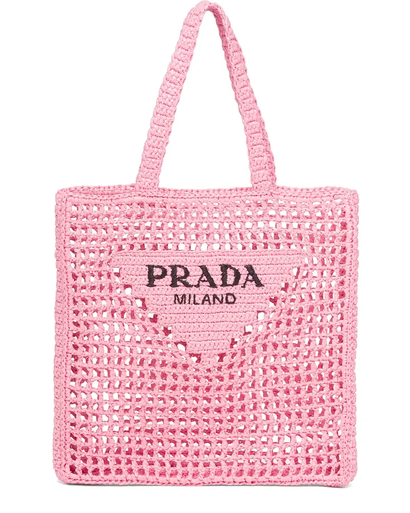 Prada Gewebter Shopper - Rosa Rosa
