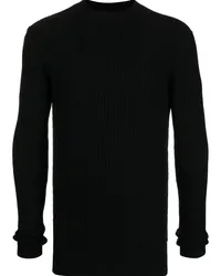 Rick Owens Gerippter Pullover Schwarz