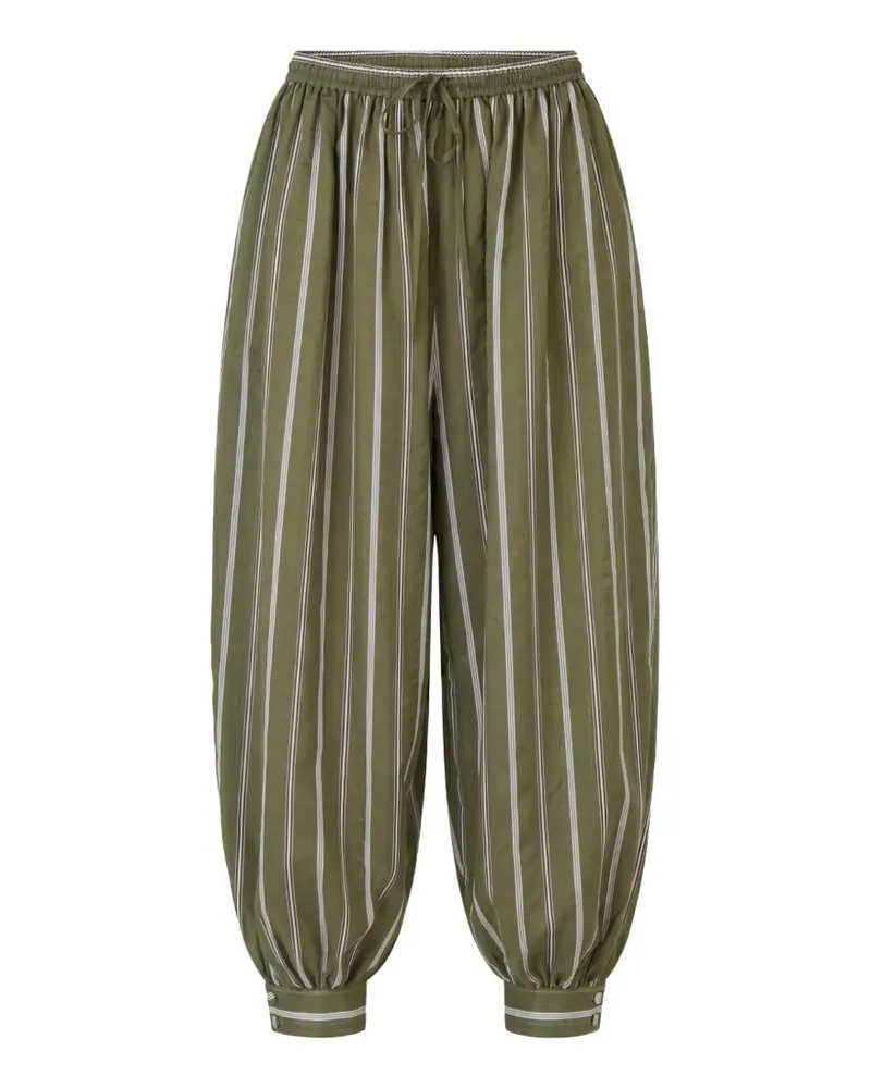 Cinq à Sept Sullivan Hose mit Streifen - Grün Grün