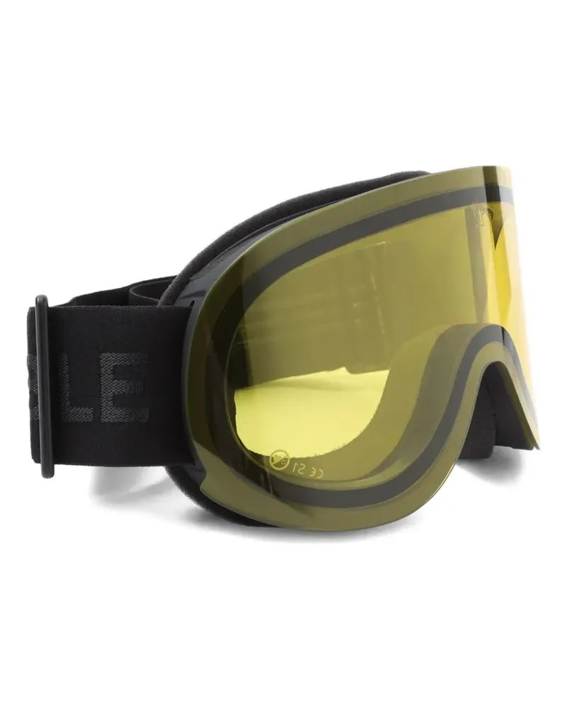 Moncler logo-strap ski goggles - Schwarz Schwarz