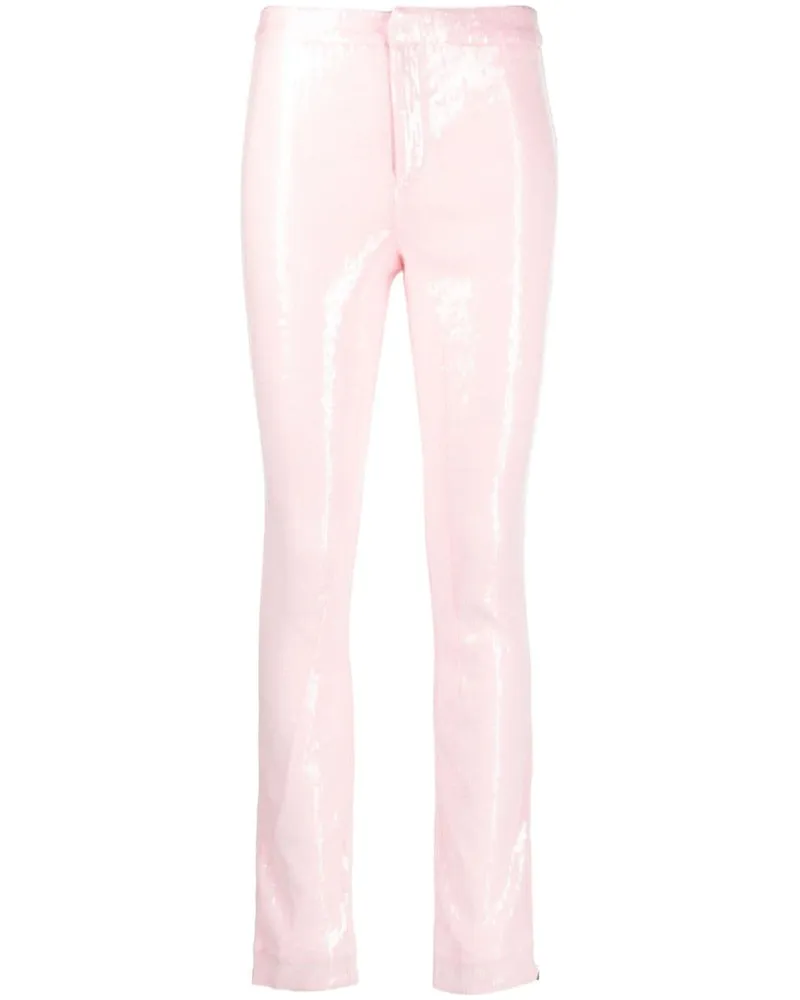 ROTATE Birger Christensen Hose mit Pailletten - Rosa Rosa