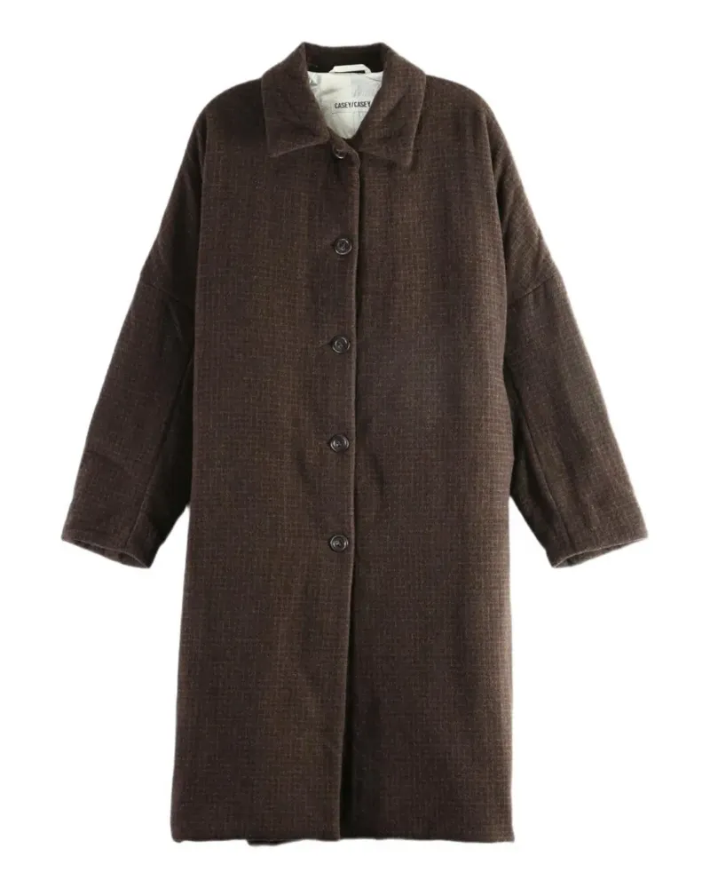 Casey Casey wool-blend single-breasted coat - Braun Braun