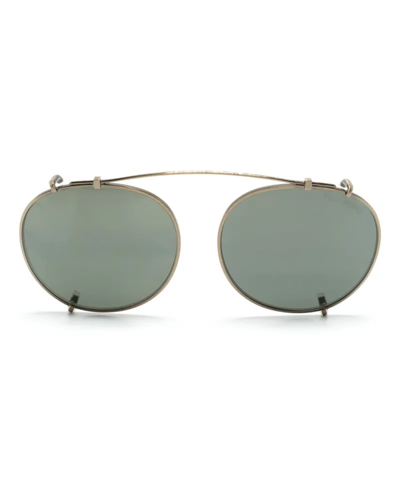 Tom Ford Getönte Clip-On-Pilotenbrille - Gold Gold