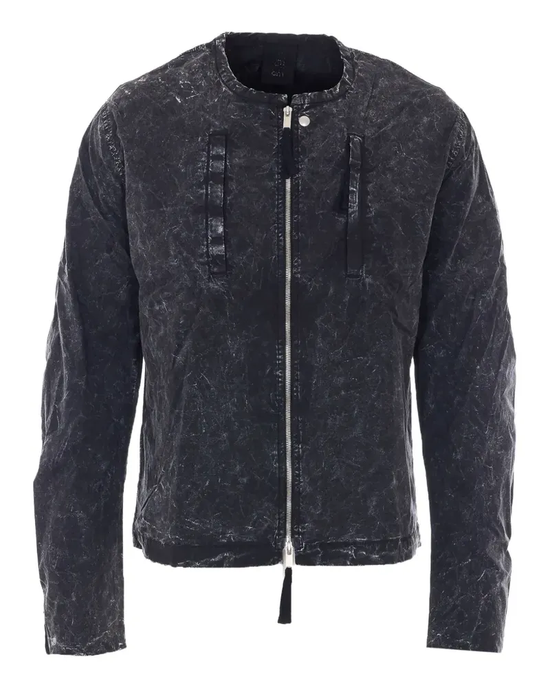 THOM KROM marble-effect jacket - Schwarz Schwarz