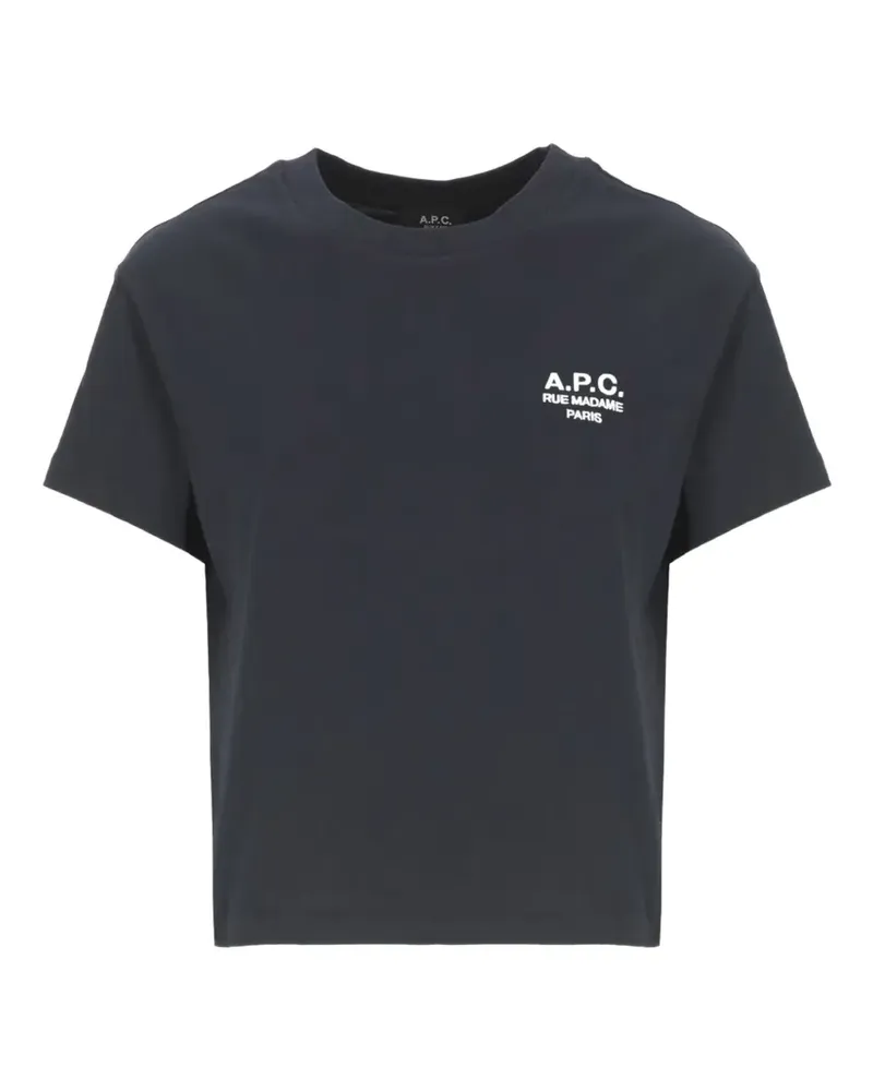 A.P.C. T-Shirt mit Logo - Grau Grau