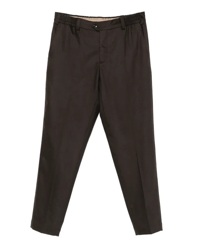 PT TORINO Tapered-Hose mit Stretchbund - Braun Braun