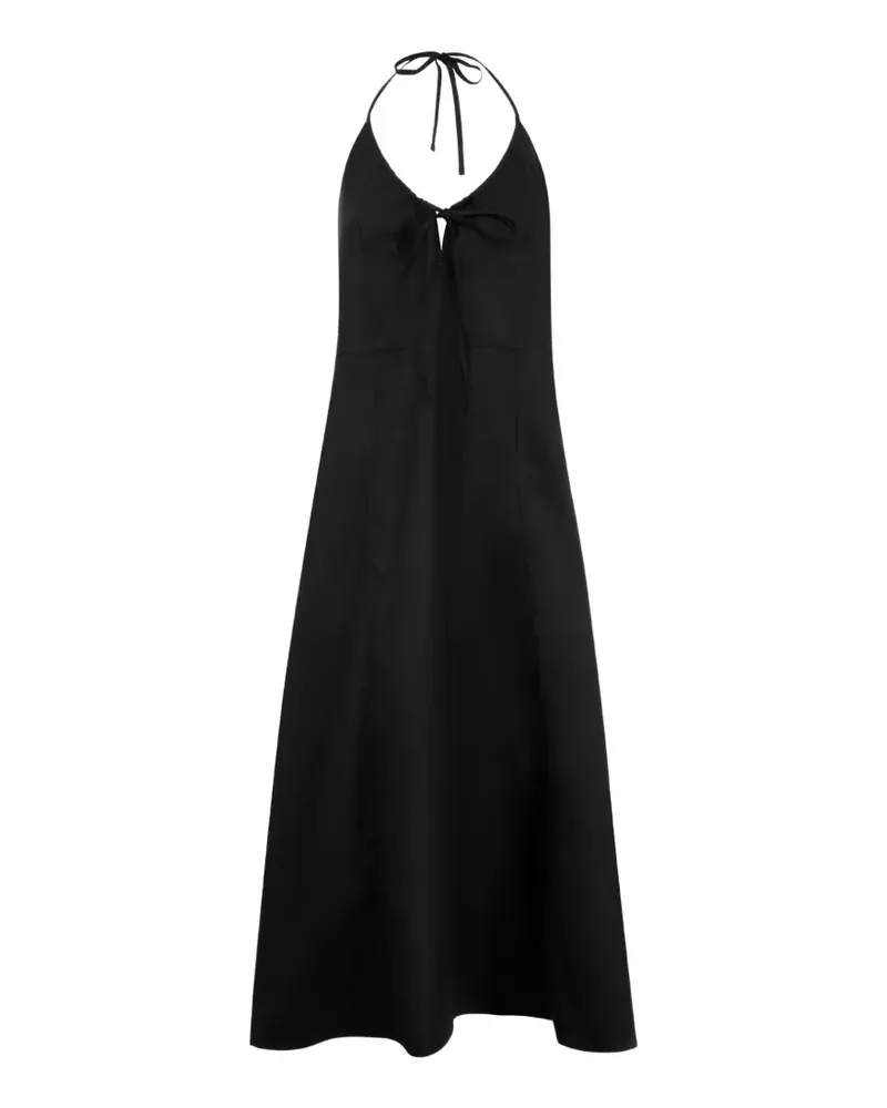 Deiji Studios halterneck midi dress - Schwarz Schwarz