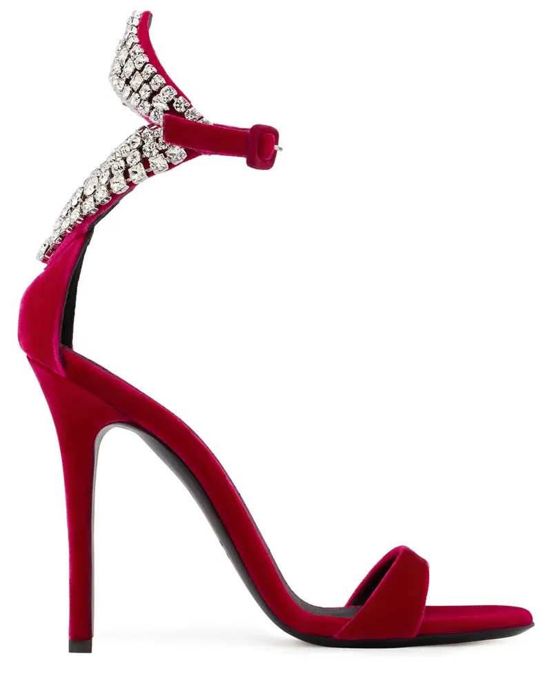 Giuseppe Zanotti Sandalen mit Kristallen - Rot Rot