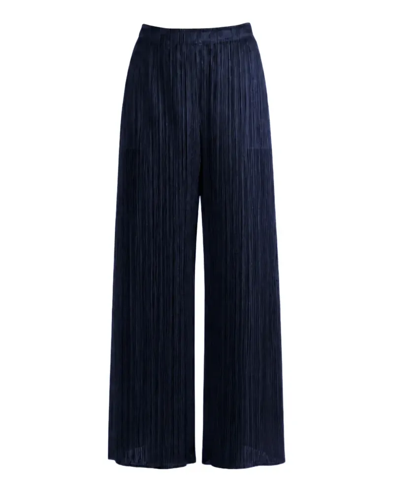 Issey Miyake Pleats Please pleated trousers - Blau Blau
