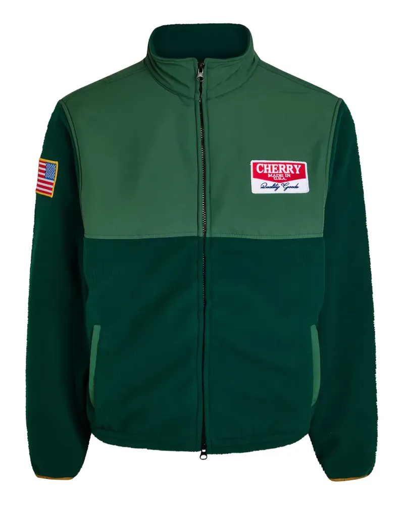 CHERRY LA Jacke in Colour-Block-Optik - Grün Grün