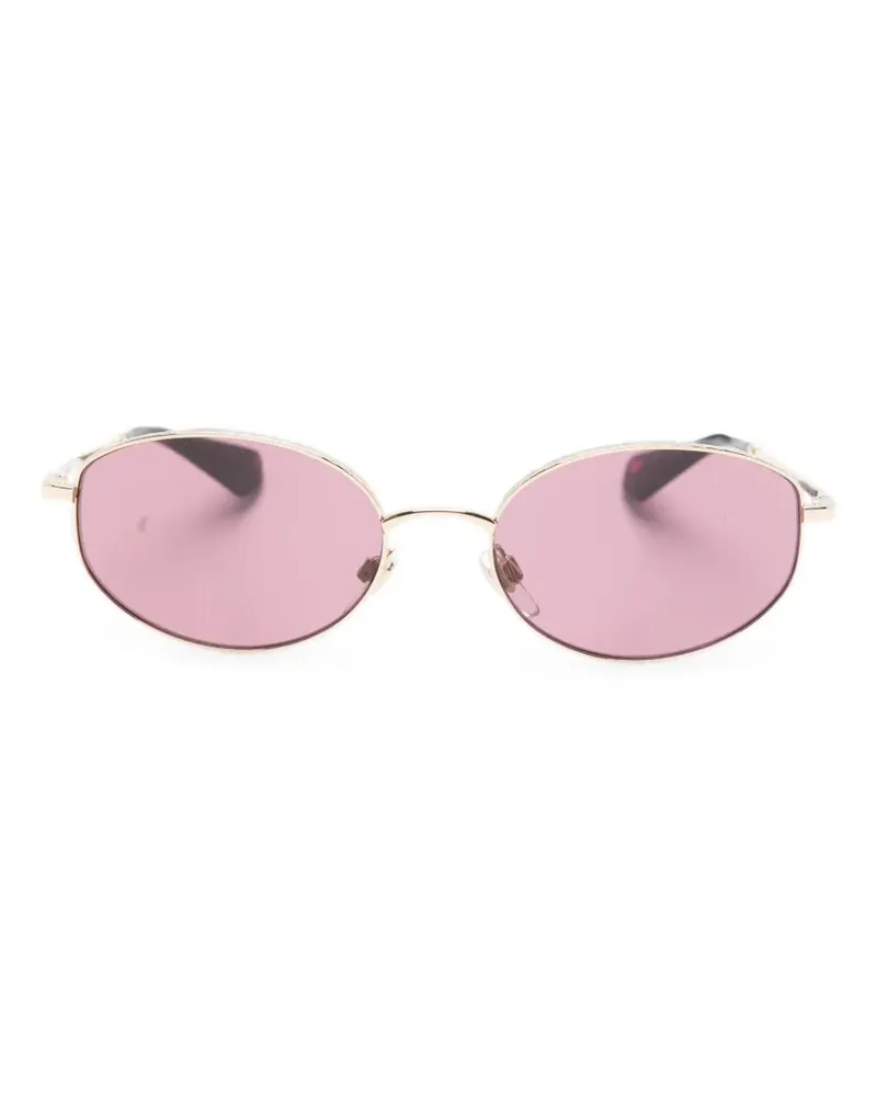 Burberry oval-frame sunglasses - Gold Gold