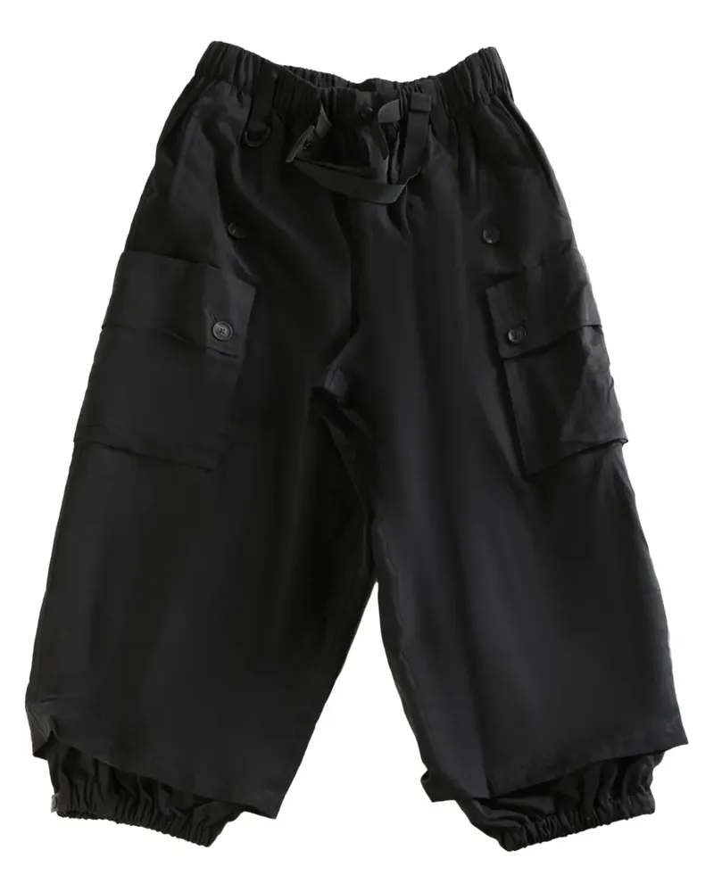 Y-3 twill cargo trousers - Schwarz Schwarz