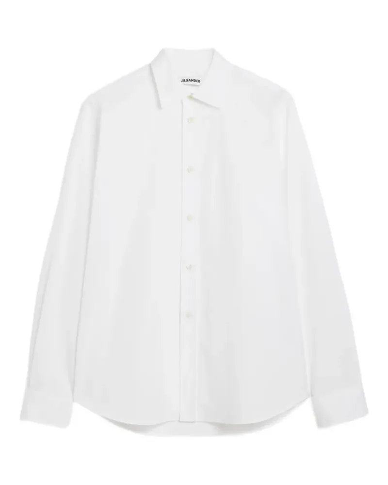 Jil Sander Popeline-Hemd - Weiß Weiß