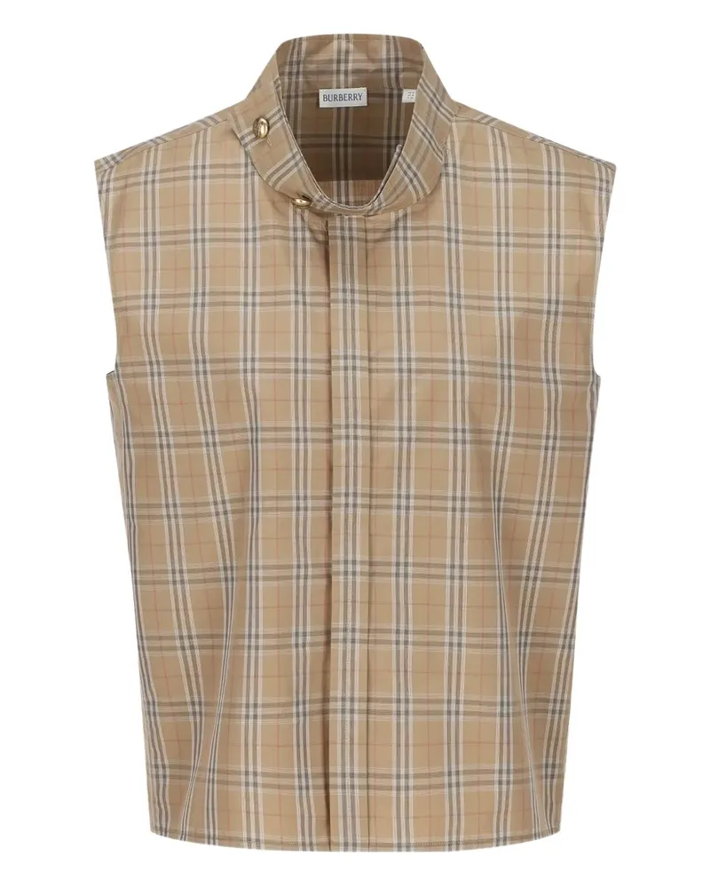 Burberry Top mit Karomuster - Nude Nude