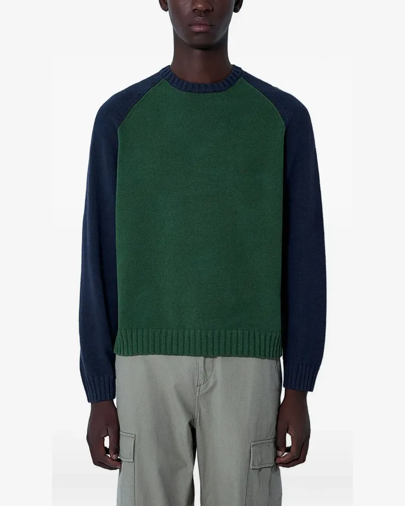 Stüssy colour-block sweater - Grün Grün