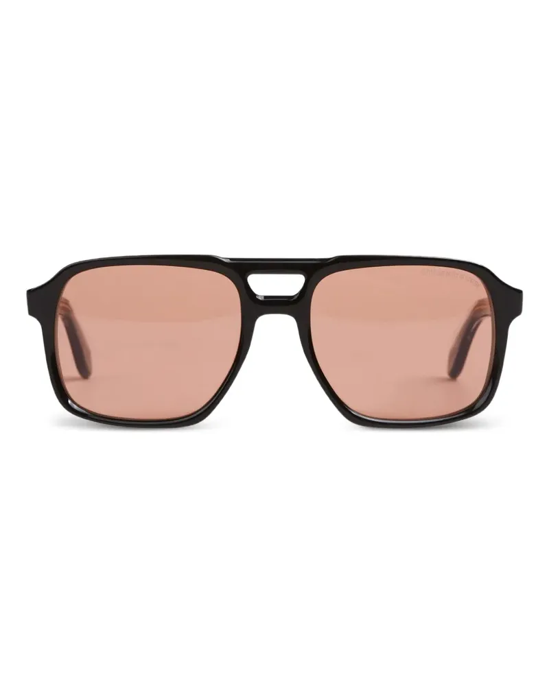 Cutler and Gross double-bridge pilot-frame sunglasses - Schwarz Schwarz