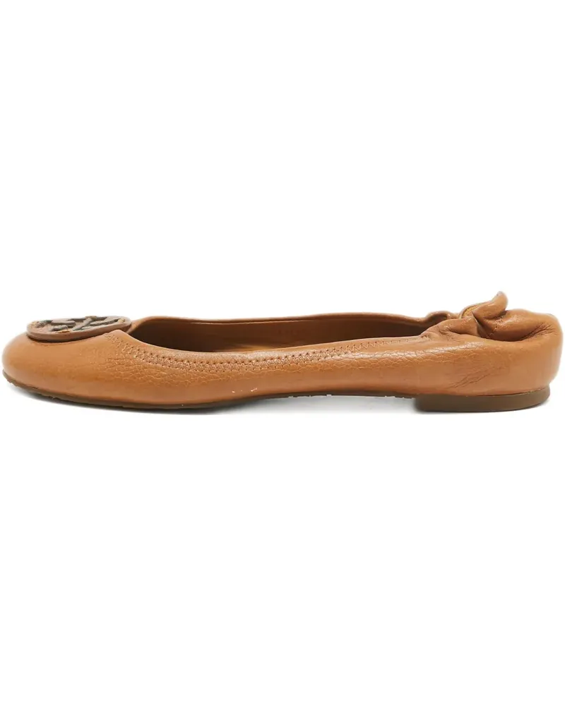 Tory Burch Pre-owned Minnie Ballerinas - Braun Braun
